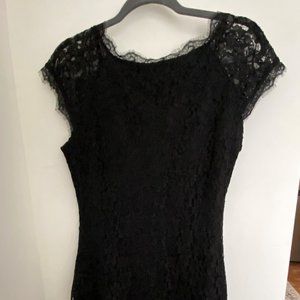Brand New Black Lace Cocktail Mini Dress